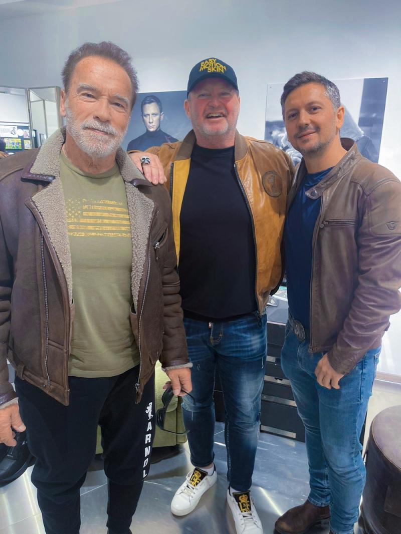 mit Arnold Schwarzenegger & M. Malenotti